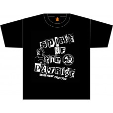 Spirit of the Patriot  "More Punk Than You"  T-Shirt Black